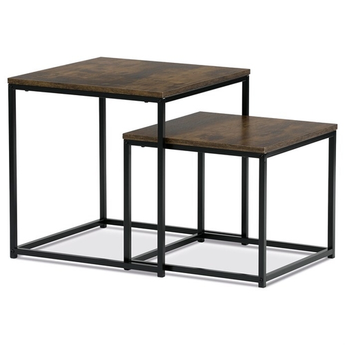 Odkládací stolek 50x50x52cm, mdf, old wood, AF-076 OLW