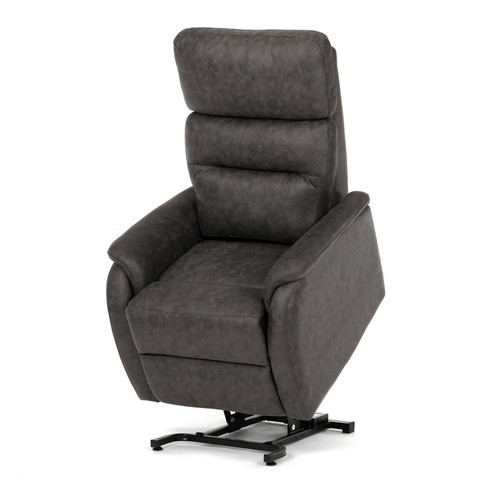 Polohovací křeslo, elektrické kabelové ovládání, černá, látka vintage, TV-L8904 BK3