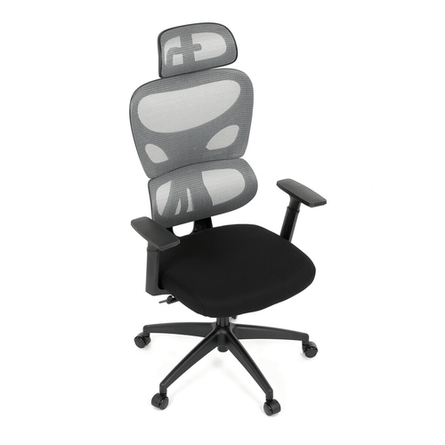 Kancelářská židle, houpací mechanismus, šedá, KA-K2080 GREY