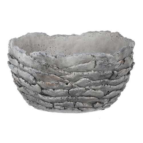 Obal betonový - imitace zkamenělé kůry, barva šedá