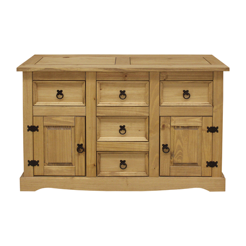 Komoda 2 dveře + 5 zásuvek CORONA vosk