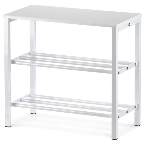 Botník, kov, bílá, 83168-42 WT