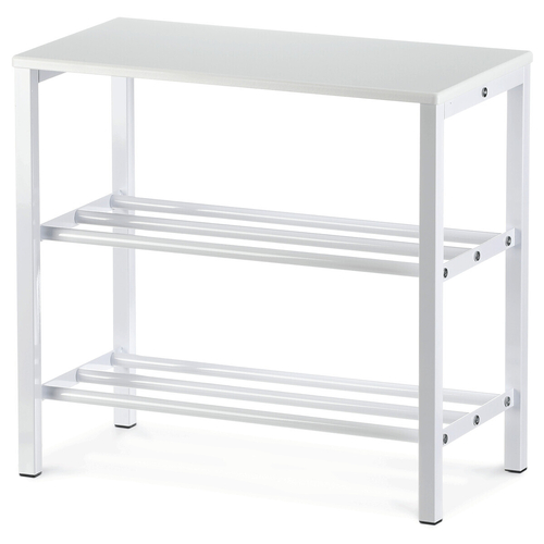 Botník, kov, bílá, 83168-42 WT