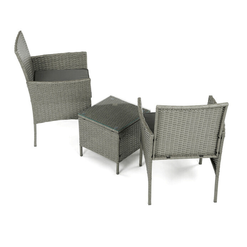Zahradní set 1+2, polyratan, šedá, AZS-A1102 GREY