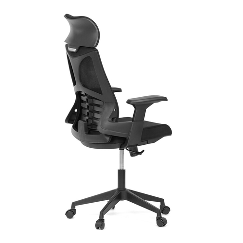 Kancelářská židle, houpací mechanismus, černá síťovina, KA-S247 BK