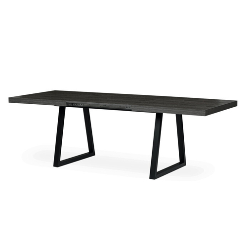 Jídelní stůl rozkládací 160-240x90 cm, lamino, šedý dub, HT-R5624 GREY