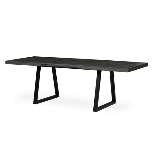 Jídelní stůl rozkládací 160-240x90 cm, lamino, šedý dub, HT-R5624 GREY