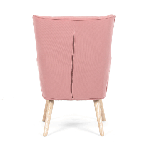 Křeslo ušák, růžová, manšestrová látka, AK-314 PINK2