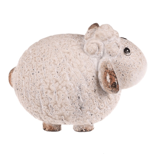 Ovečka - keramická figurka, vel. S, barva krémová