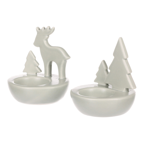 Svícen porcelánový - na čajovou svíčku, mix 3 druhů, cena za 1 ks