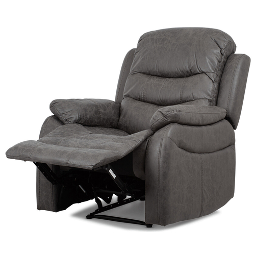 Polohovací křeslo, šedá, látka, TV-4086 GREY