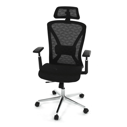 Kancelářská židle, synchronní mechanismus, černá síťovina, KA-S258 BK