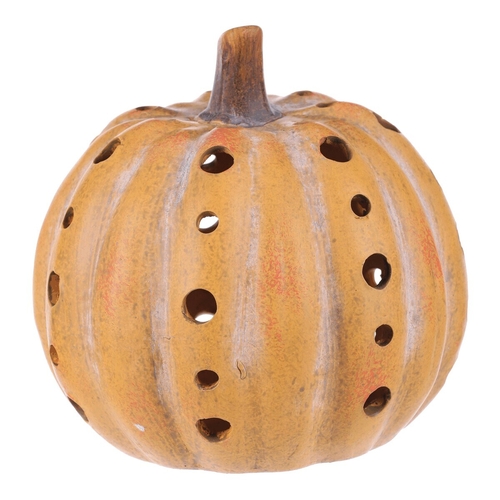 Dýně s otvory v pruzích - keramika, žlutá