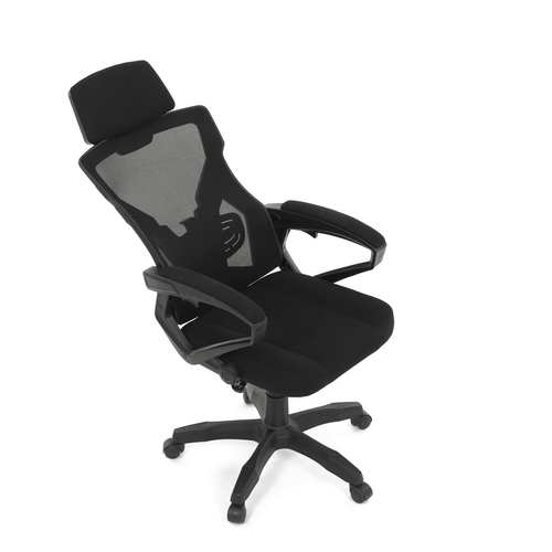 Kancelářské křeslo, výškově nastavitelná, černá látka, KA-R223 BK