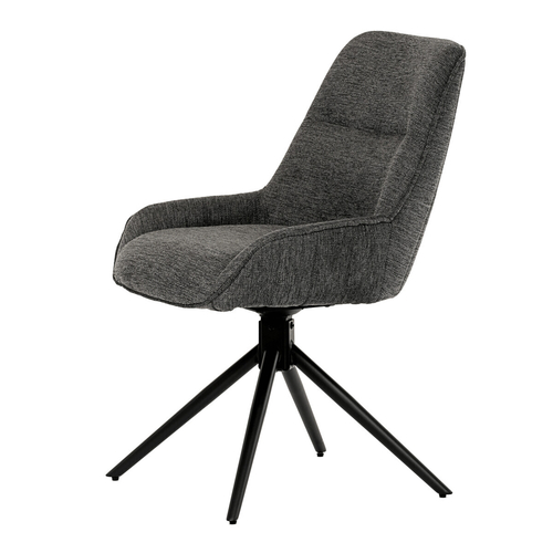 Jídelní židle, šedá, látka, HC-535 GREY2