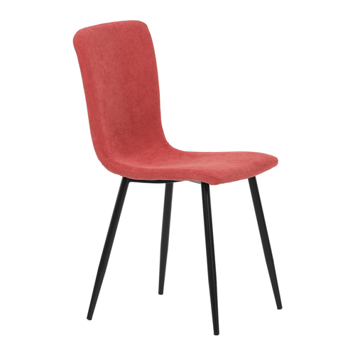 Jídelní židle, červená, manšestrová látka, DCL-964 RED2