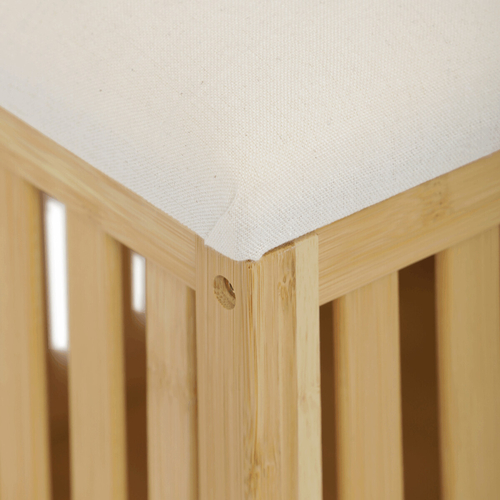 Taburet s úložným prostorem, bambus, přírodní, DR-B066 NAT