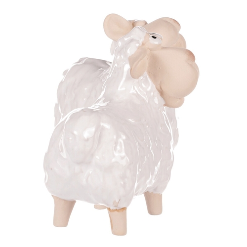 Ovečka - keramická figurka, bílá, mix 2, cena za 1 ks