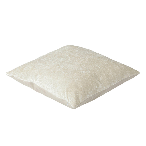 Polštář s výplní - bílý s lemováním, 100% polyester, 45 x 45 cm