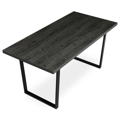 Jídelní stůl 160x80cm, lamino, šedý dub, HT-R5216 GREY