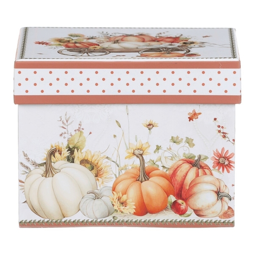 Hrnek porcelánový - 440 ml, dárkové balení, vůz plný dýní