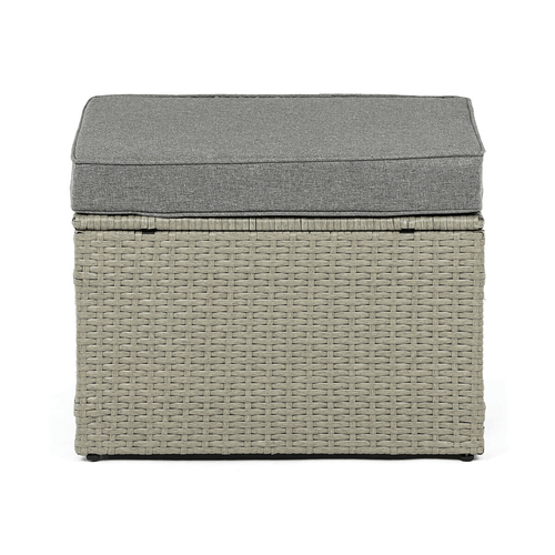 Zahradní sestava 140x70x60cm, polyratan, šedá, AZS-A1719 GREY