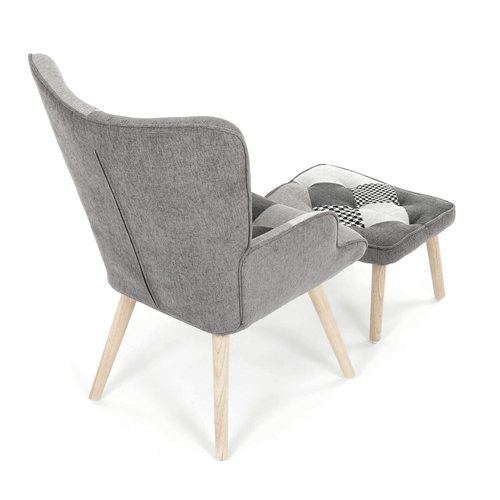Relaxační křeslo, vícebarevná, látka, AK-305B PWBK2