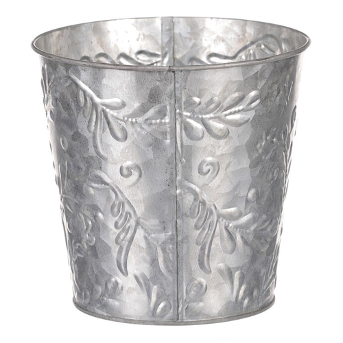 Obal kovový - vzor jmelí, barva stříbrná