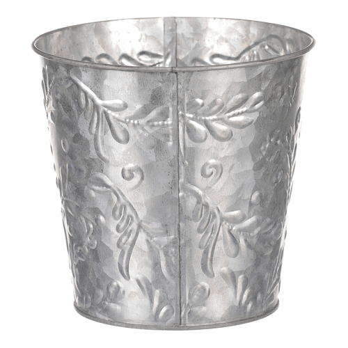 Obal kovový - vzor jmelí, barva stříbrná