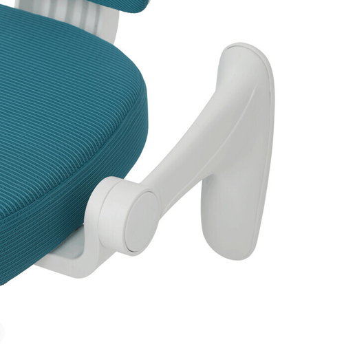 Dětská židle, výškově nastavitelná, modrá síťovina, KA-K1063 BLUE