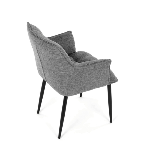 Jídelní židle, šedá, látka, DCH-J2139 GREY2