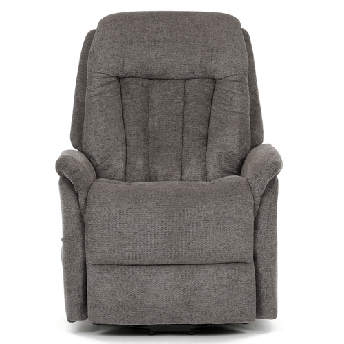 Polohovací křeslo, elektrické zabudované ovládání, šedá, látka, TV-Q8575 GREY2