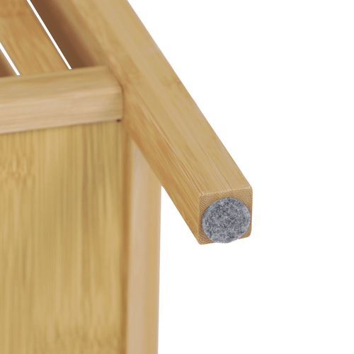 Taburet s úložným prostorem, bambus, přírodní, DR-B066 NAT