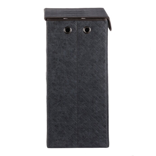 Koš prádelní - látkový s víkem, modrá barva