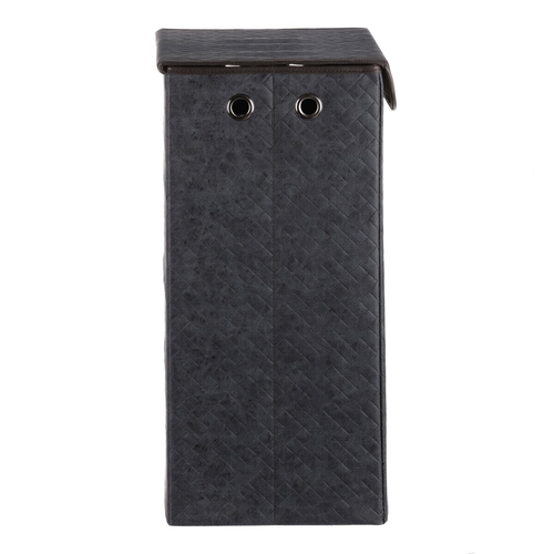 Koš prádelní - látkový s víkem, modrá barva