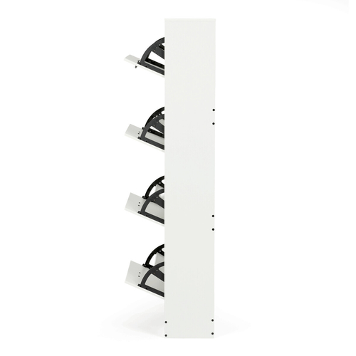 Botník, mdf, bílá, ABO-G1018 WT