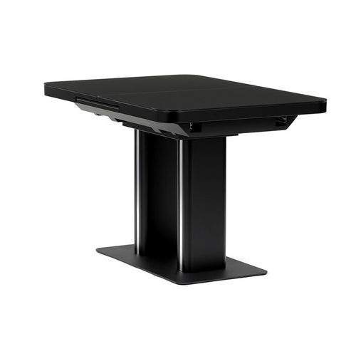 Jídelní stůl rozkládací 120-160x80 cm, mdf, černá, HT-D1926 BK