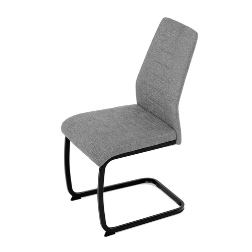 Jídelní židle, šedá, látka, DCL-438 GREY2