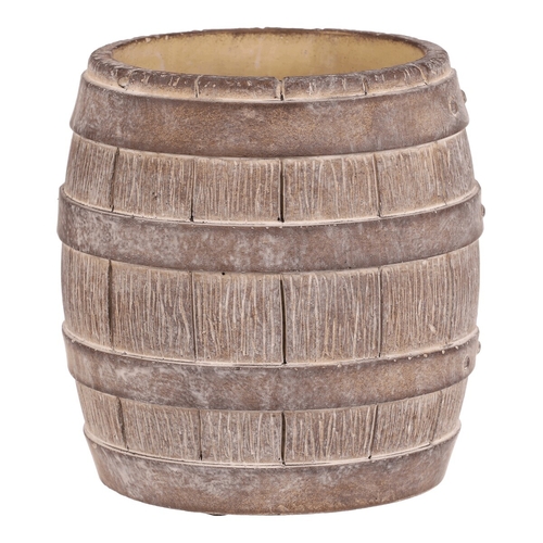 Obal betonový - tvar soudku, vel. L, béžovo-hnědý