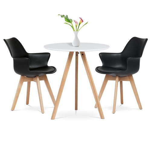 Jídelní židle, černá, plast, CT-771 BK
