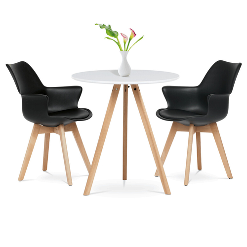 Jídelní židle, černá, plast, CT-771 BK