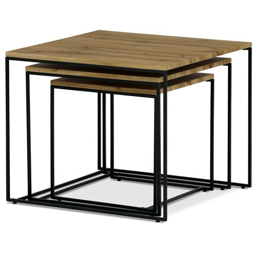 Konferenční stolek 60x60x51cm, mdf, divoký dub, AF-3008 OAK