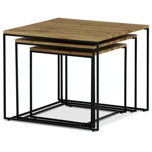 Konferenční stolek 60x60x51cm, mdf, divoký dub, AF-3008 OAK