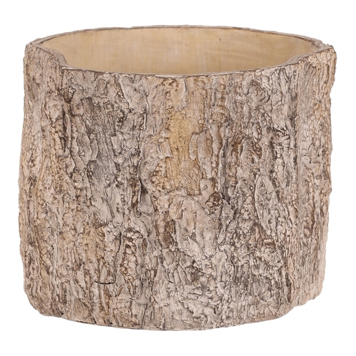 Obal betonový - imitace dřevěné kůry, vel. L, hnědý
