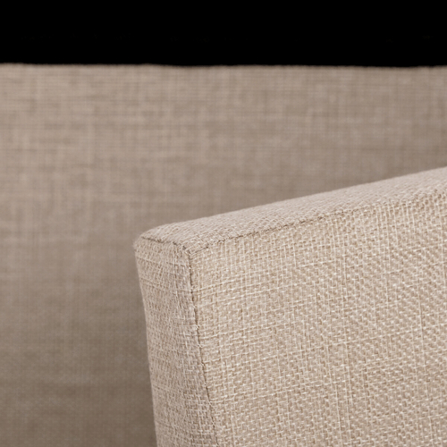 Taburet s úložným prostorem, béžová, látka, TAB-462 CRM2