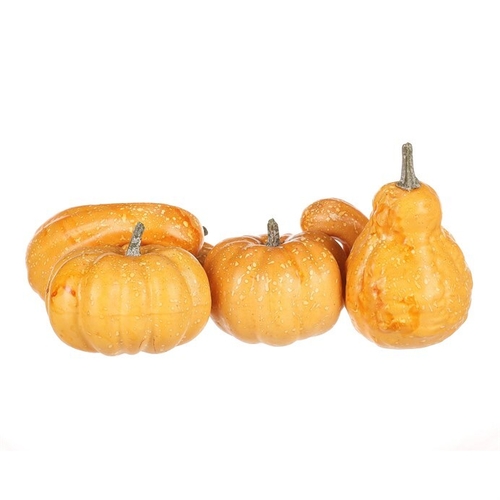 Dýně plastová - žlutá, různé tvary, cena za balení (6 ks)