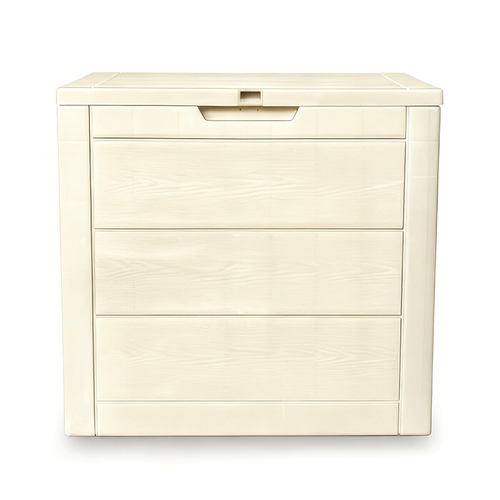 Zahradní úložný box 56x43x53cm, plast, béžová, 120l, AZB-G2035 CRM