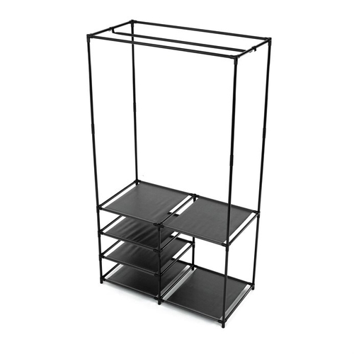 Stojan na šaty, kov, černá, GD-172 BK