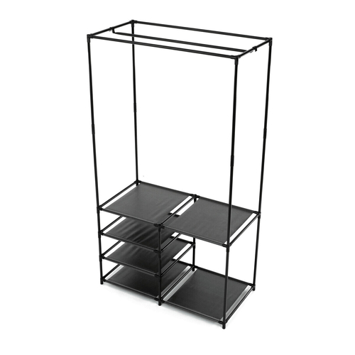 Stojan na šaty, kov, černá, GD-172 BK