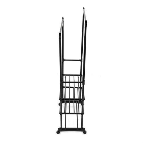 Stojan na šaty, kov, černá, GD-166 BK